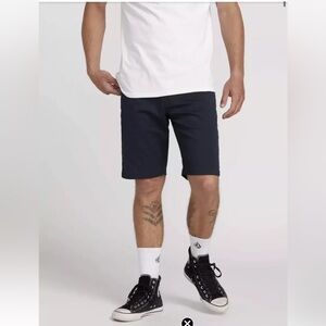 Volcom Men’s 32 Navy Frickin Modern Stretch Chino Shorts NWT $55